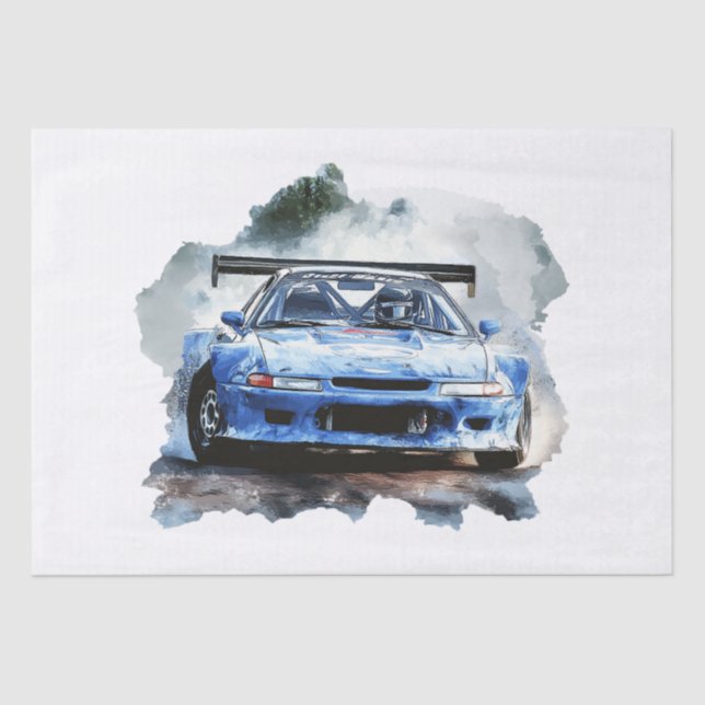 Racing Car Decoupage Tissue Paper (Front)
