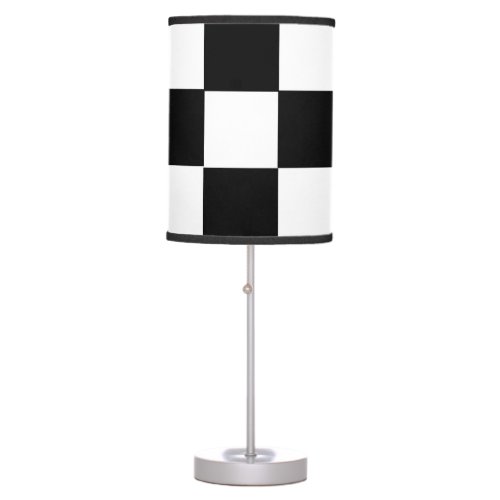 racing car flag chess square formula one table lamp
