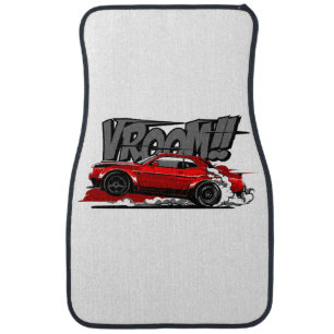 RACING CAR FULL SPEED VROOM! FLOOR MAT
