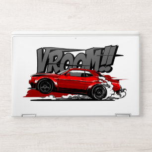 RACING CAR FULL SPEED VROOM! HP LAPTOP SKIN