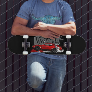 RACING CAR FULL SPEED VROOM! Skateboard Deck