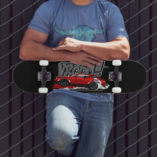 RACING CAR FULL SPEED VROOM Skateboard Deck