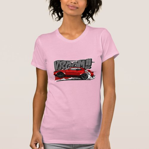 RACING CAR FULL SPEED VROOM Woman T Shirt