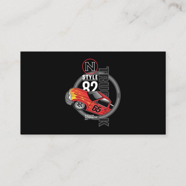 Racing Car _ Motor 14 Business Card (Front)