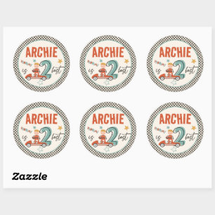 🏎️🏁 Racing Car Party Stickers – High-Speed Fun