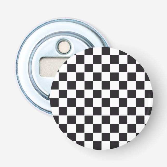 Racing Car Pattern + your background color Bottle Opener (Front)