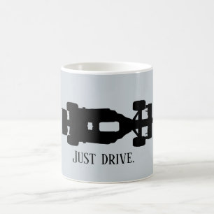 Racing Car Silhouette Customizable Coffee Mug