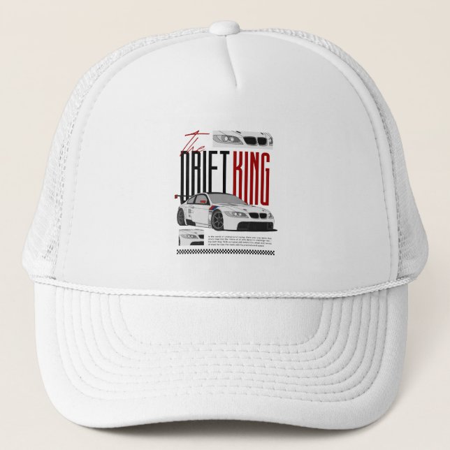 Racing Car Trucker Hat Gift  (Front)