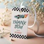 Racing Car Two Fast Kids Birthday Favor Gift Tags<br><div class="desc">Say thanks in style with these Two Fast 2nd birthday favor tags! Featuring a bold race car and fiery hot details,  they’re perfect for party bags,  gifts,  or thank-you notes. Personalize with your child’s name for the ultimate ‘two fast’ racing-themed celebration!</div>