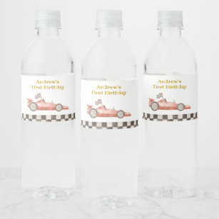 racing car water bottle labels zazzle com