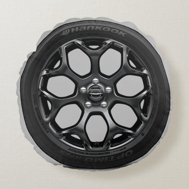 Racing Car Wheel Rim Gran Turismo Movie GT7 Round Pillow (Front)