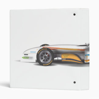 Racing Car White Binder
