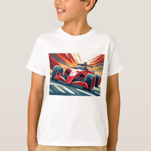 Racing car with colorful background T-Shirt