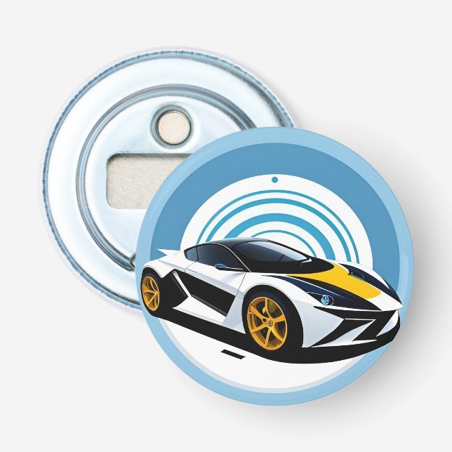 Racing Car with Dynamic Design Bottle Opener (Front)