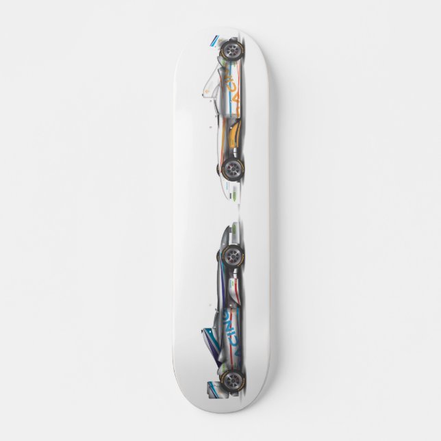Racing Cars Skateboard Deck (Front)