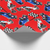 Racing Cars Wrapping Paper (Corner)