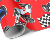 Racing Cars Wrapping Paper (Roll Corner)