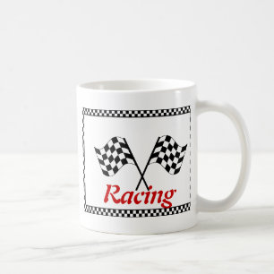 Racing Checkerboard Flags Coffee Mug