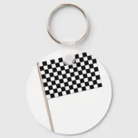  Checkered Racing Flags Charm Car Keychain a Great