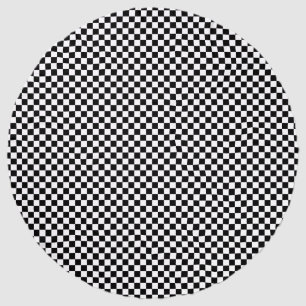 Racing Checkered Winners Flag Black and White Beach Towel