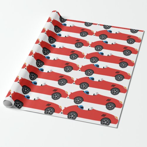 Racing Convertible Wrapping Paper