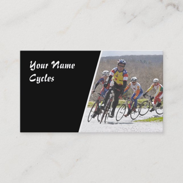 Racing cycles business card (Front)