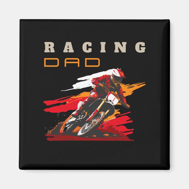 Racing Dad Magnet (Front)