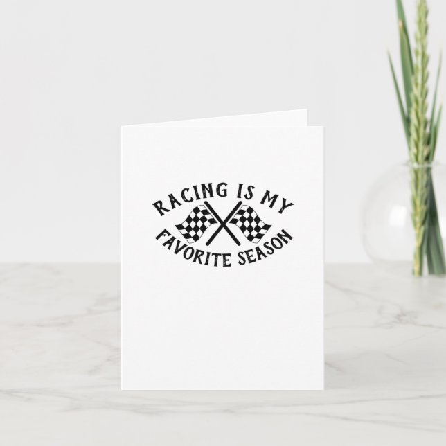 Racing Eye My Favorite Season Art Sticker  Card (Front)