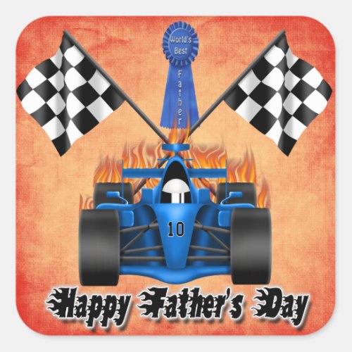 Racing Fathers Day Sticker