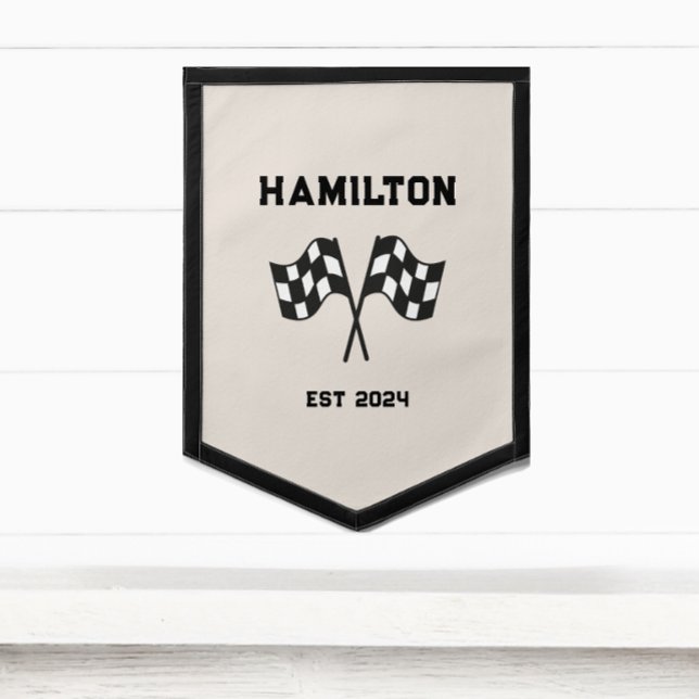 Racing Flag Motor Sport Boys Pennant (Creator Uploaded)