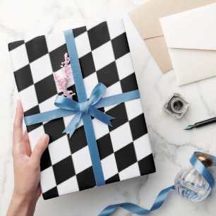 Racing Flag Pattern Wrapping Paper