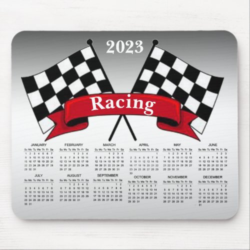 Racing Flags 2023 Calendar Mousepad