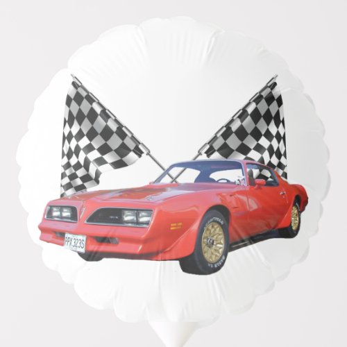 Racing Flags and Hot Rod Balloon