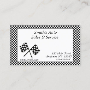 Racing Flags Business Card