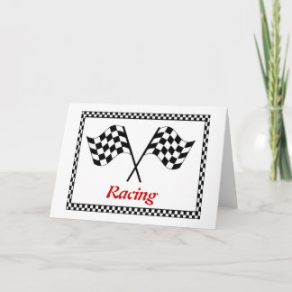 Racing Flags Greeting Card