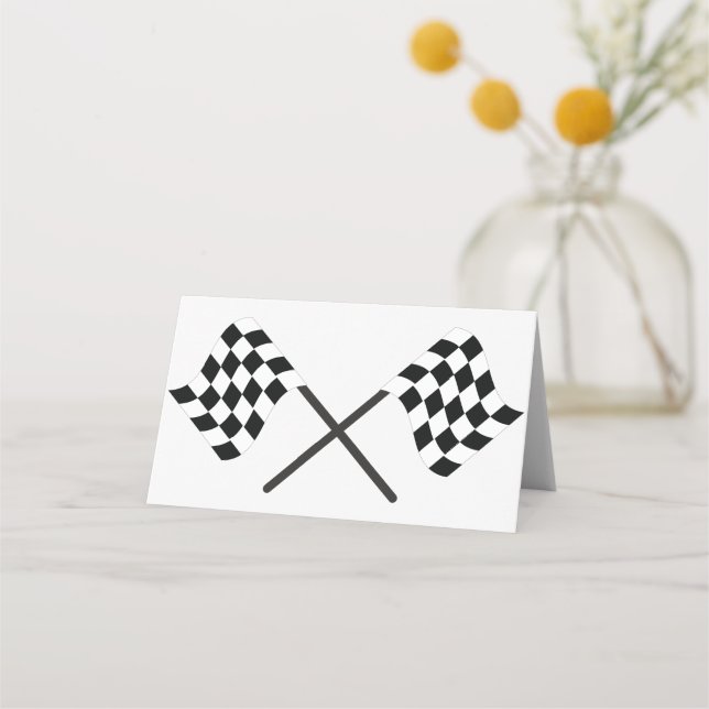 Racing Flags Place Card (Front)