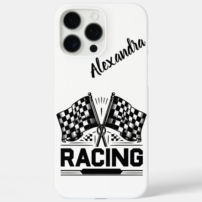 Racing flags wave proudly at the finish Case-Mate iPhone case (Back)