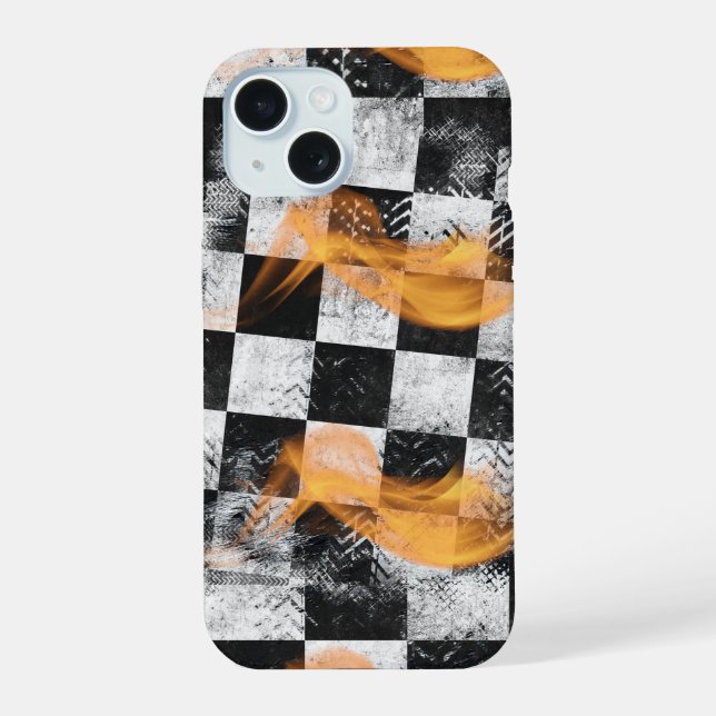 Racing Flames Design Phone Case (Back)