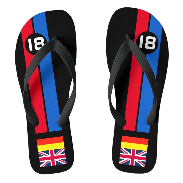 RACING FLIP FLOPS (Footbed)