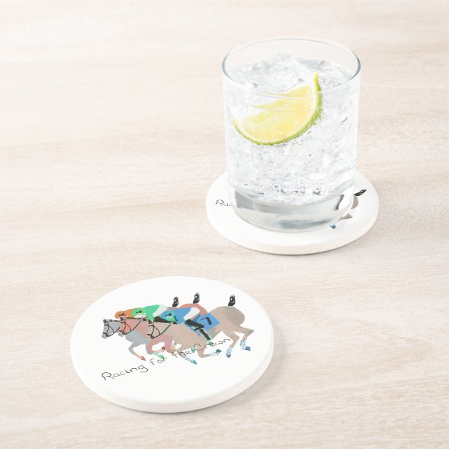 Racing for the Crown Drink Coaster (Side)
