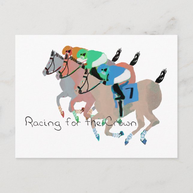 Racing for the Crown Postcard (Front)