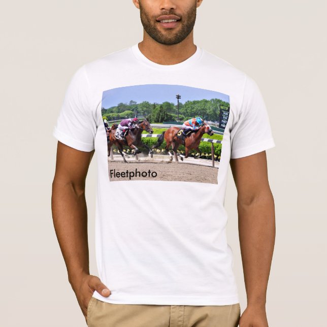 Racing from Beautiful Belmont Park T-Shirt (Front)