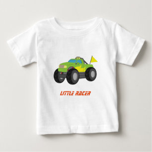 Racing Green Monster Truck for Baby Boys Baby T-Shirt