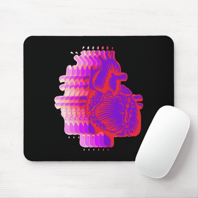 Racing heart mouse pad (With Mouse)