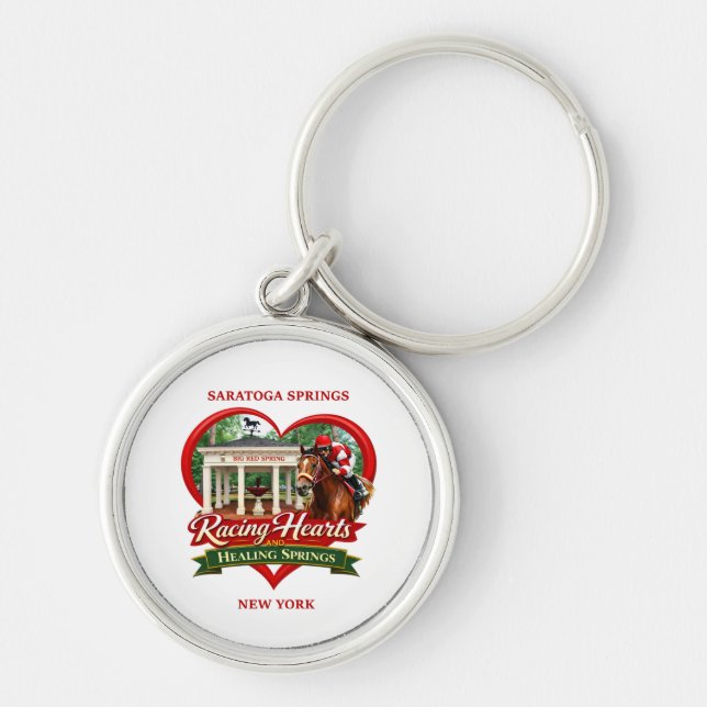  Racing Hearts and Healing Springs Keychain (Front)