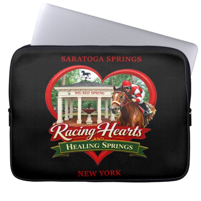 Racing Hearts And Healing Springs - laptop case (Front)