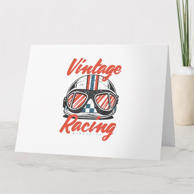Racing Helmet Card (Front)