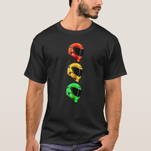 Racing Helmet Motorcycle Racing Car Helmet Go Kart T-Shirt (Front)