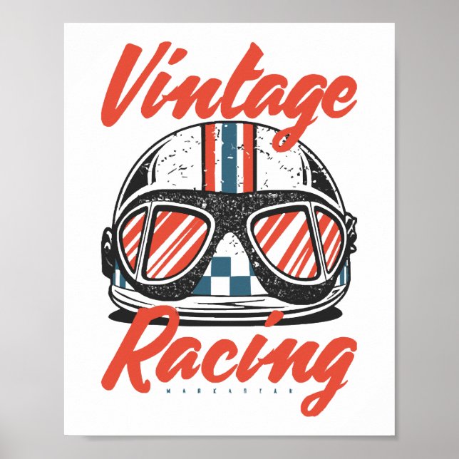 Racing Helmet Poster (Front)