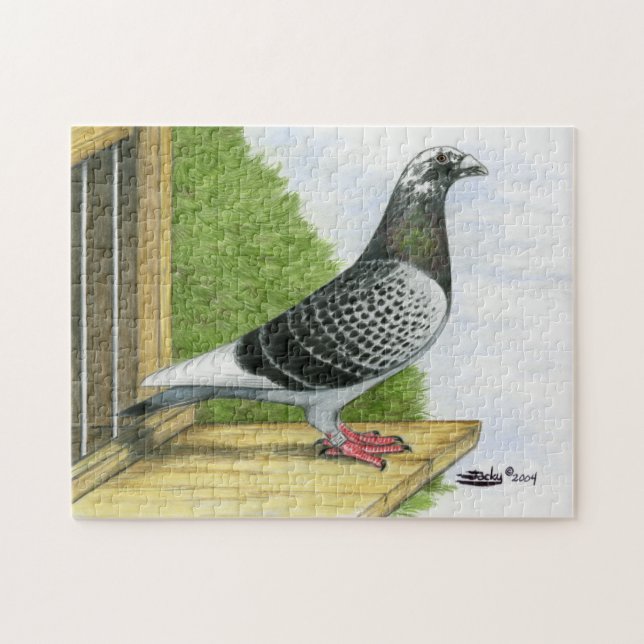 Racing Homer On the Landing Board Jigsaw Puzzle (Horizontal)